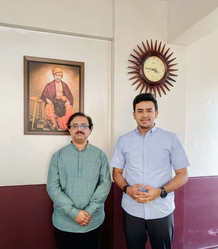 Pramod Atmajna with Tejasvi Surya ji